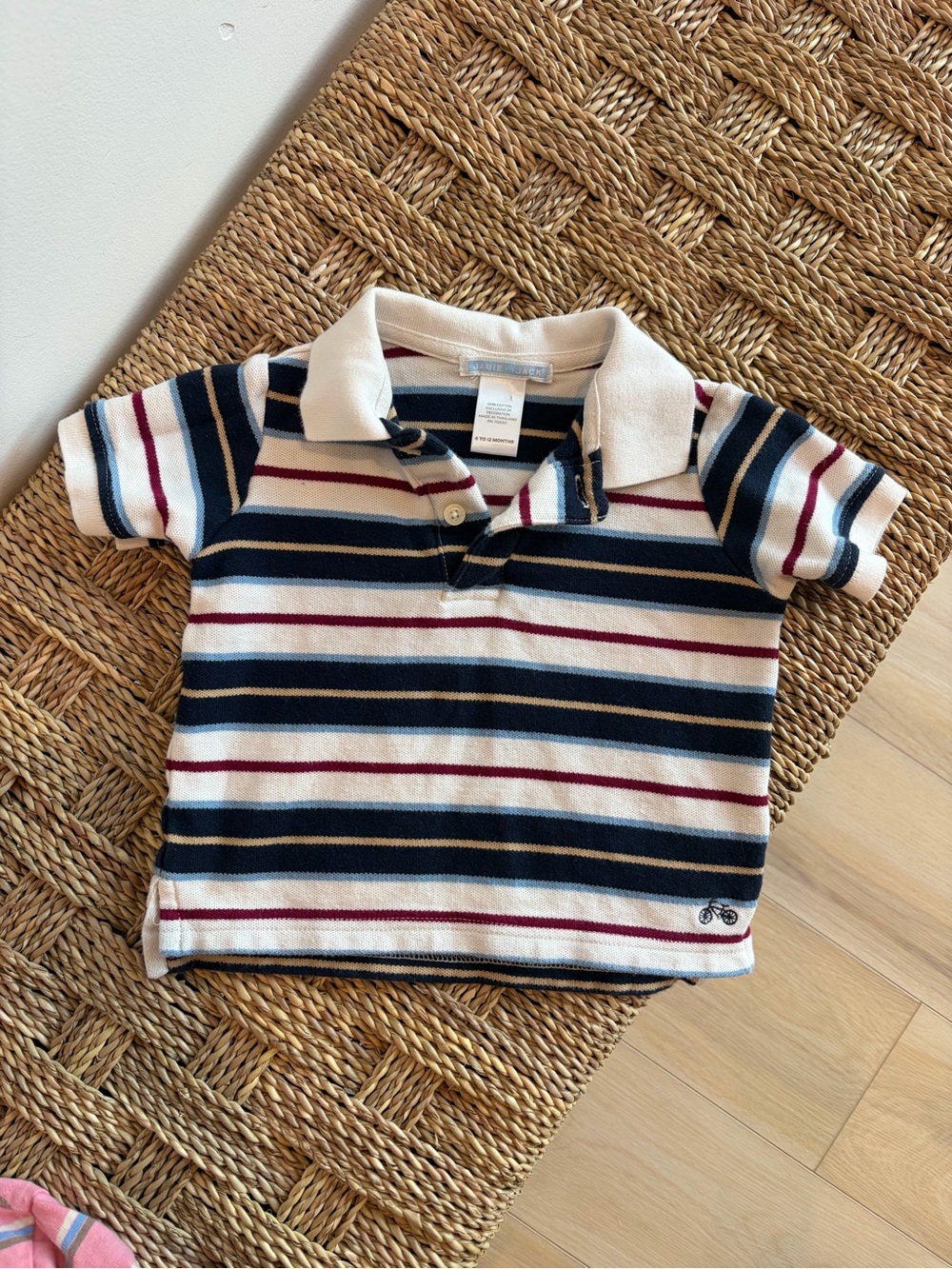 Janie and Jack striped polo shirt